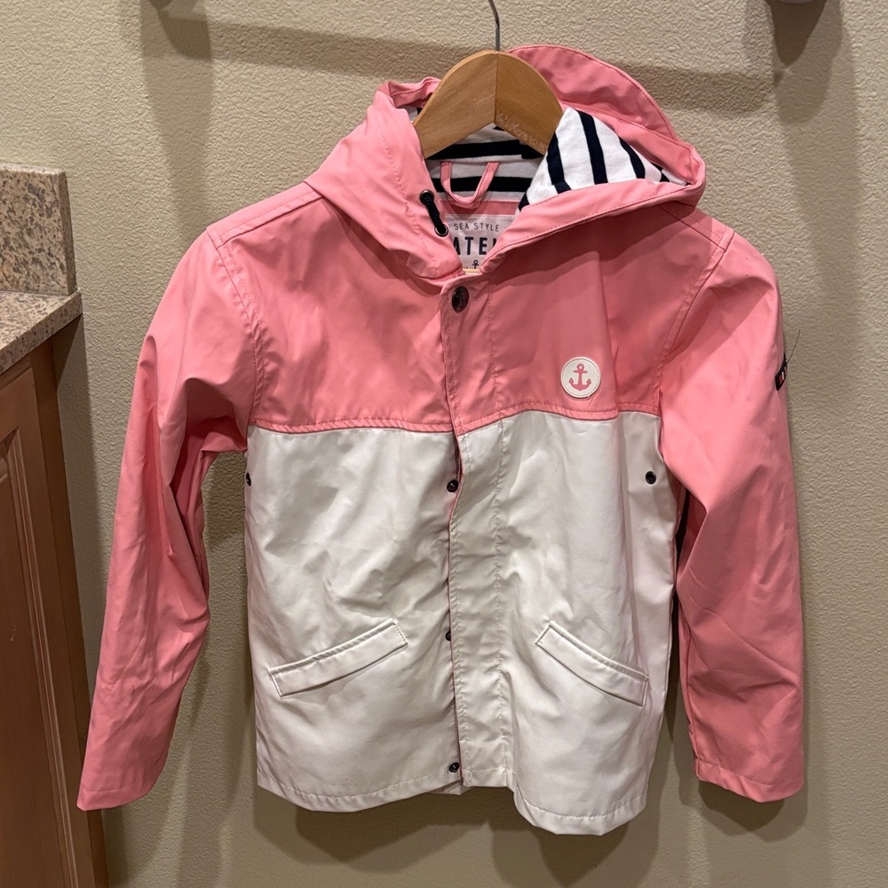 Batella Pink and White Kids Jacket